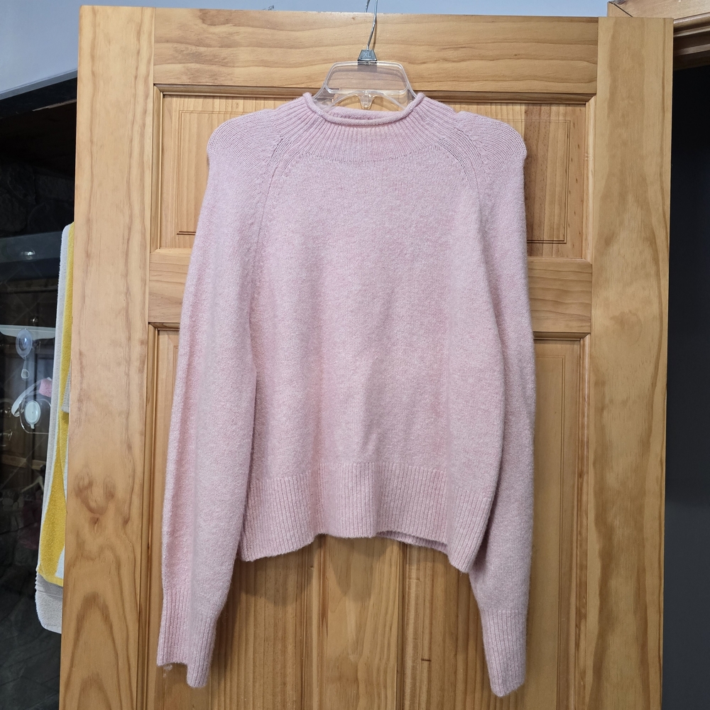 J. Crew Pink Turtleneck Sweater